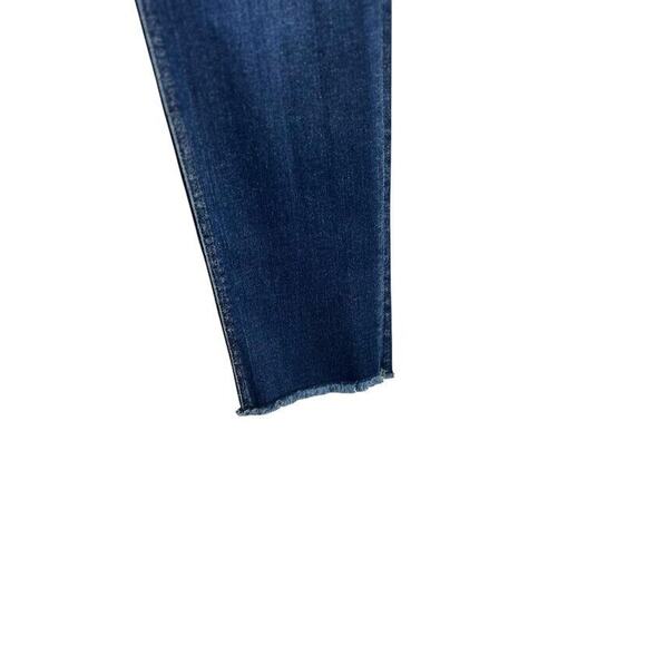 Vervet Blue Jeans Straight Leg Stretch Women’s Size 30 Raw Hem Dark Wash Denim - Picture 5 of 7